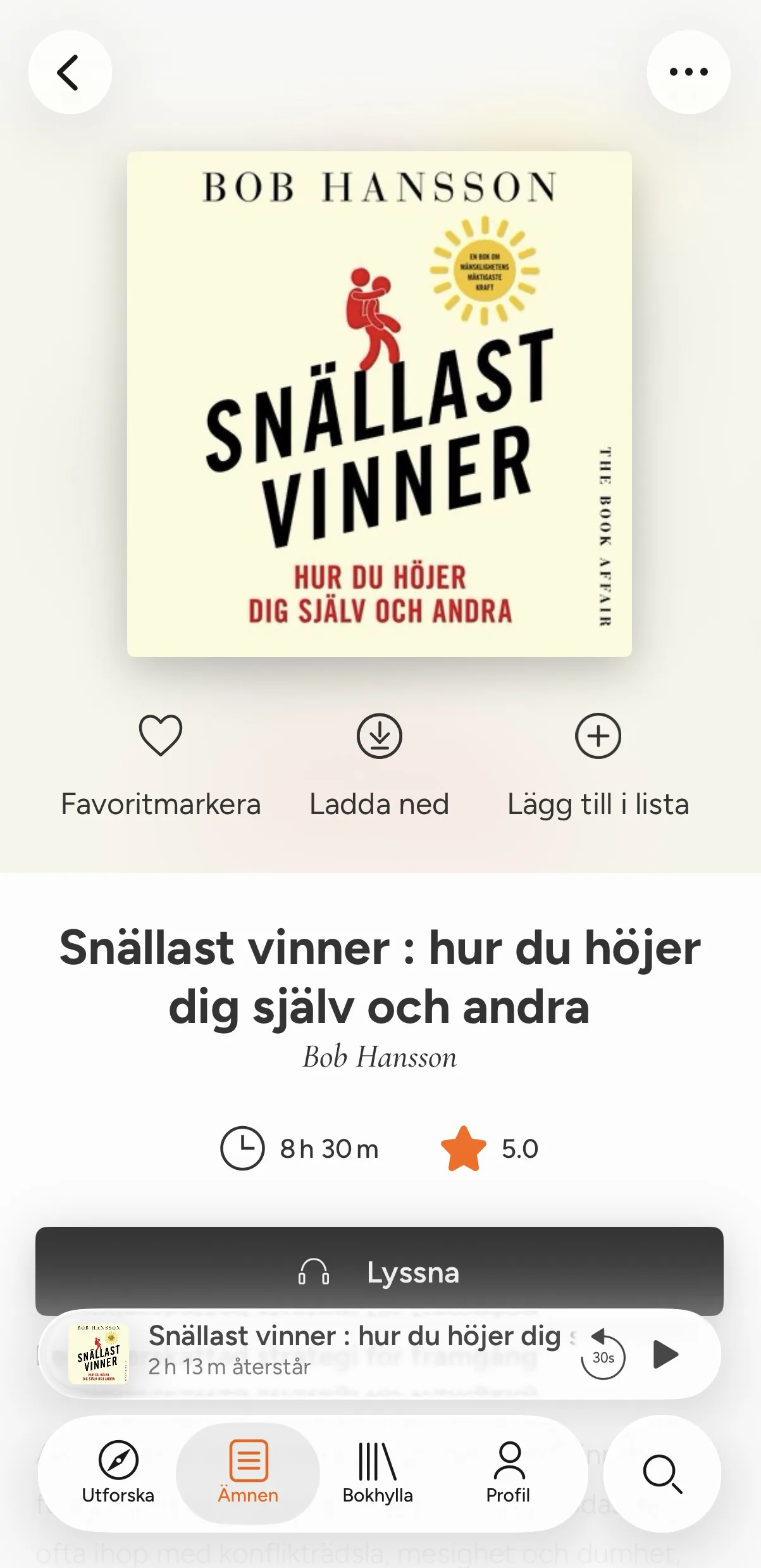 Bokus Play boksida förhandslyssning